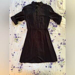 IZ Byer Black Shirt Dress